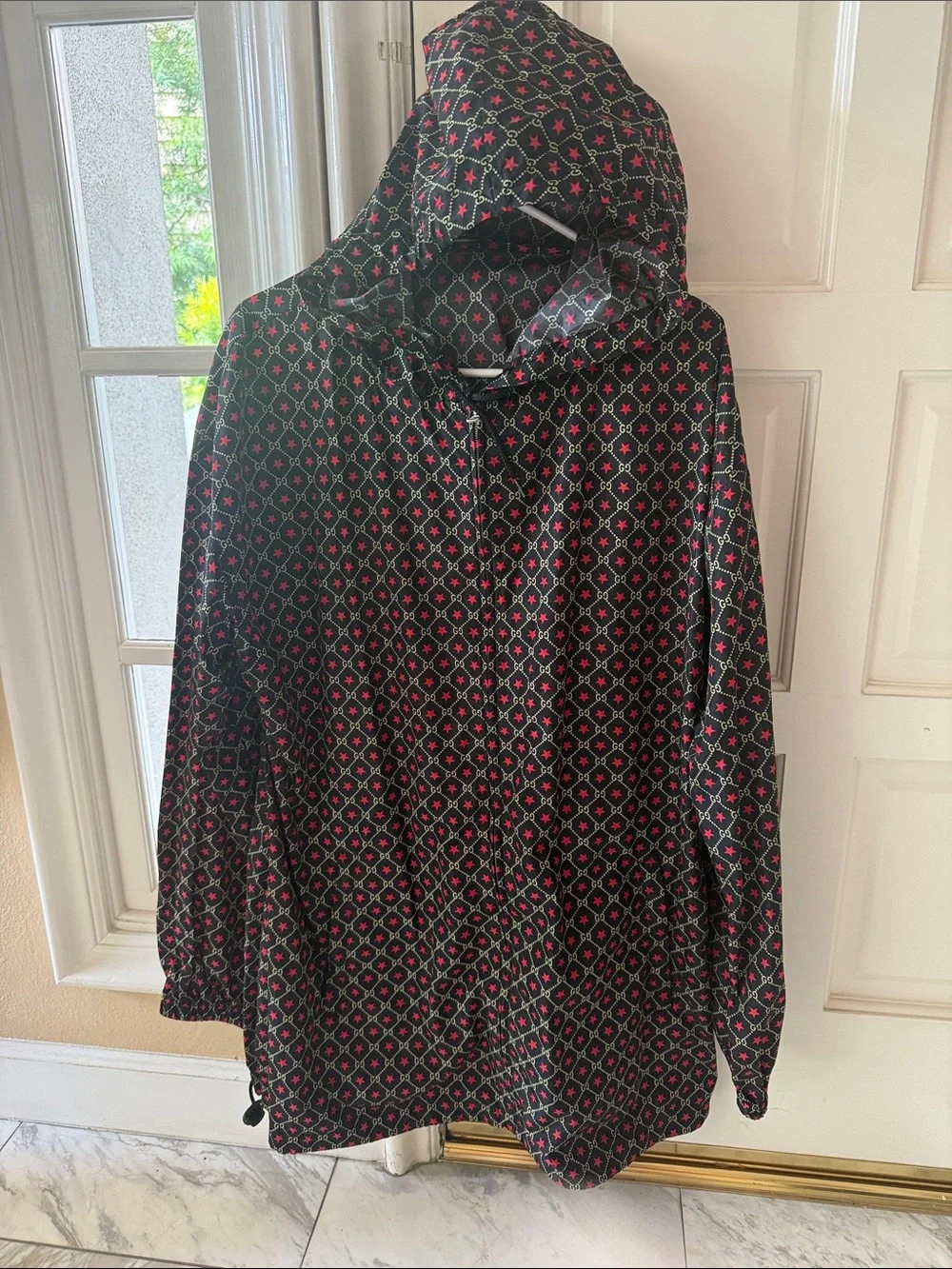 Gucci Black Hooded Windbreaker